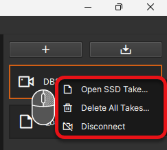 Secondary Camera Menu