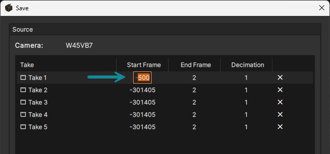 Adjust Frame Range