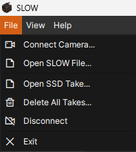 SLOW Menu Bar - File
