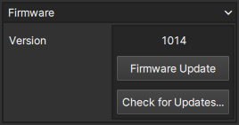 Firmware Pane